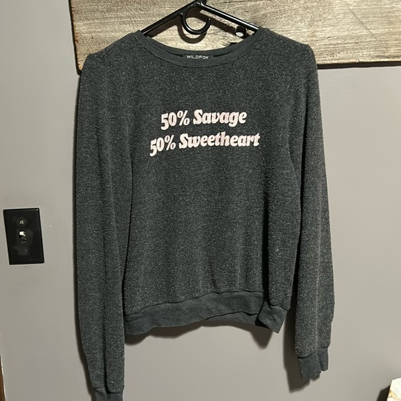 Revolve Wildfox Y2K style graphic crewneck sweatshirt - Picture 1 of 11